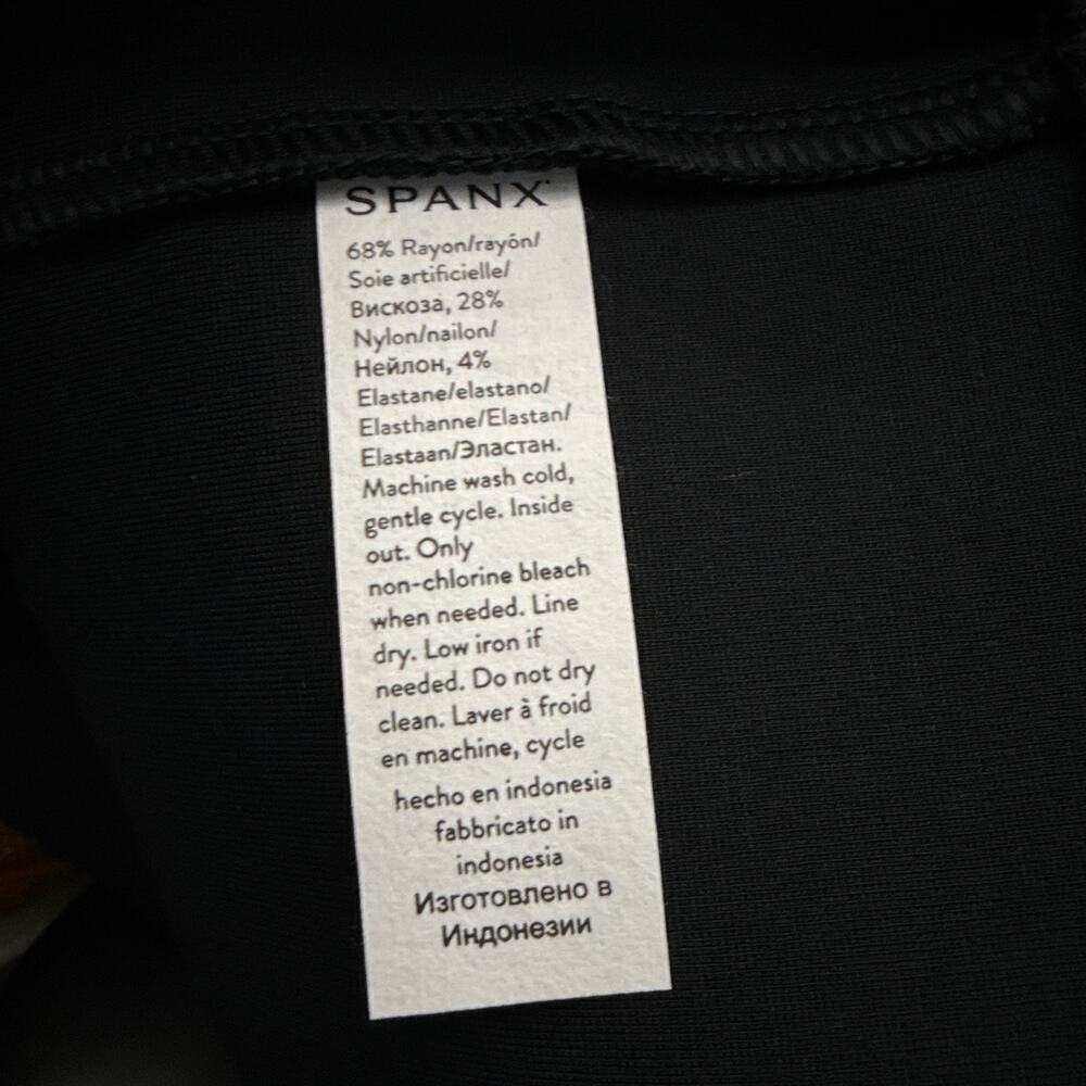 Spanx The Perfect Funnel Top Black Womens 1X - Picture 5 of 11